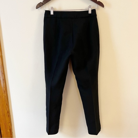 Kate Spade Black Ponte Pants Zipper Pockets Ankle Fit Size 0 Business Casual - Picture 5 of 8